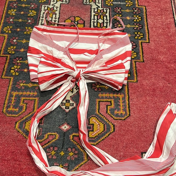 Mark D Sikes Tie Back Crop Top - Picture 4 of 4